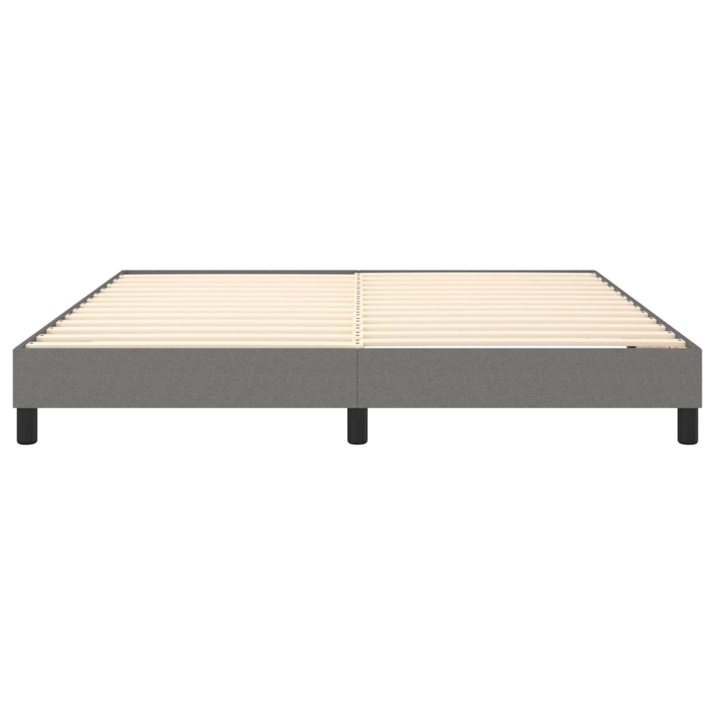 vidaXL Boxspringbettgestell Dunkelgrau 160x200 cm Stoff