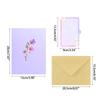 Mothers Day Greeting Card 3D Popup Flower Butterfly Card Blessing Message Thank You Card for Wife Mom Postcards Gift