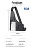 Men's Lightweight Crossbody Chest Bag - Irregular, Simple, Casual, and Trendy for Outdoor Sports