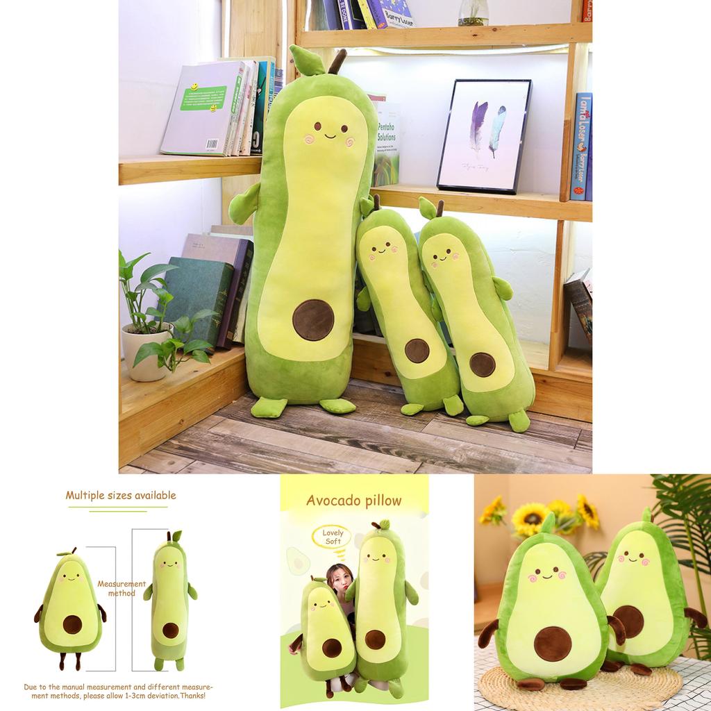 Long Plush Avocado Pillow Perfect Christmas Gift For Girls Boys