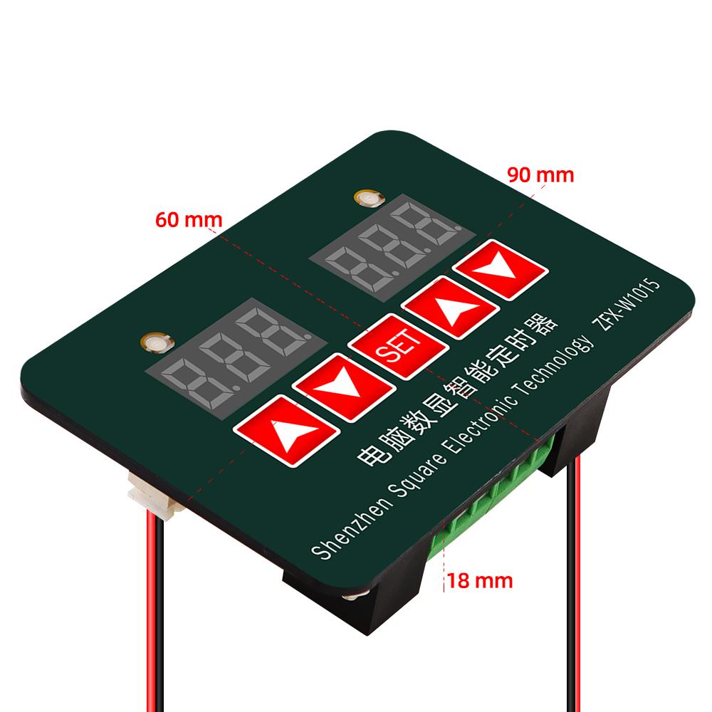 12V 24V 220V Microcomputer Digital Display Intelligent Timer Adjustable Electronic Thermostat Temperature Controller ZFX-W10153