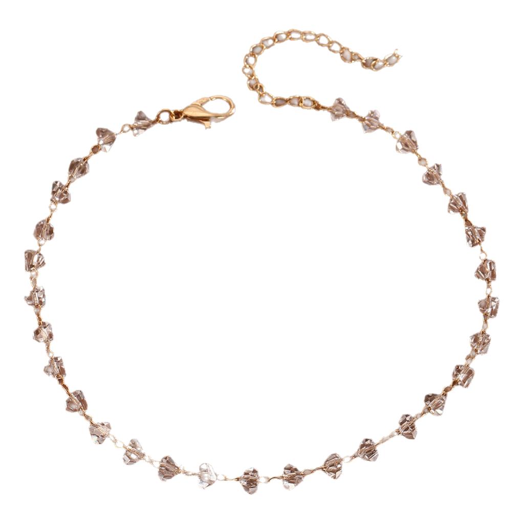 Summer Bohemia Crystal Cubic Zirconia Anklet For Women Girls Ankle Bracelet Leg Chain Beach Party Travel Foot Jewelry