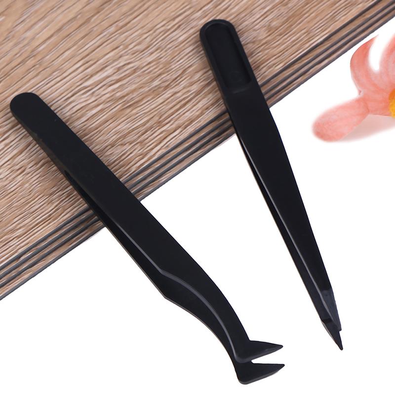 Curved Straight Tip Tweezers Diamond Drawing Tweezers Plastic Picking Tweezers