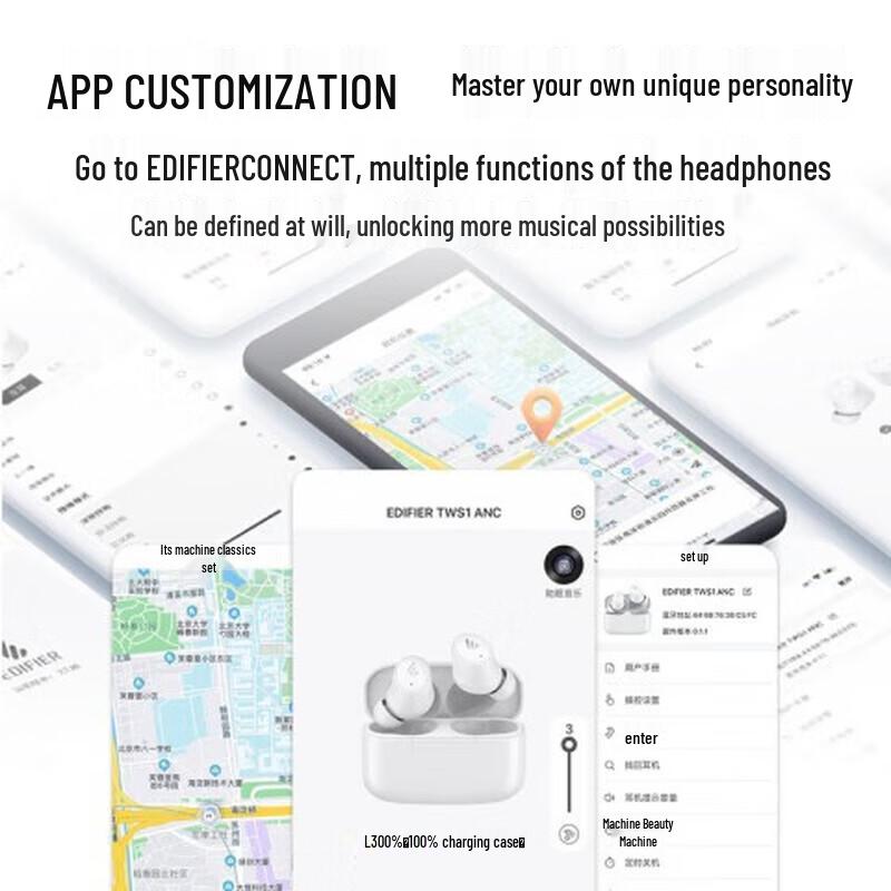 Edifier TWS1 ANC True Wireless Noise Cancelling Earbuds