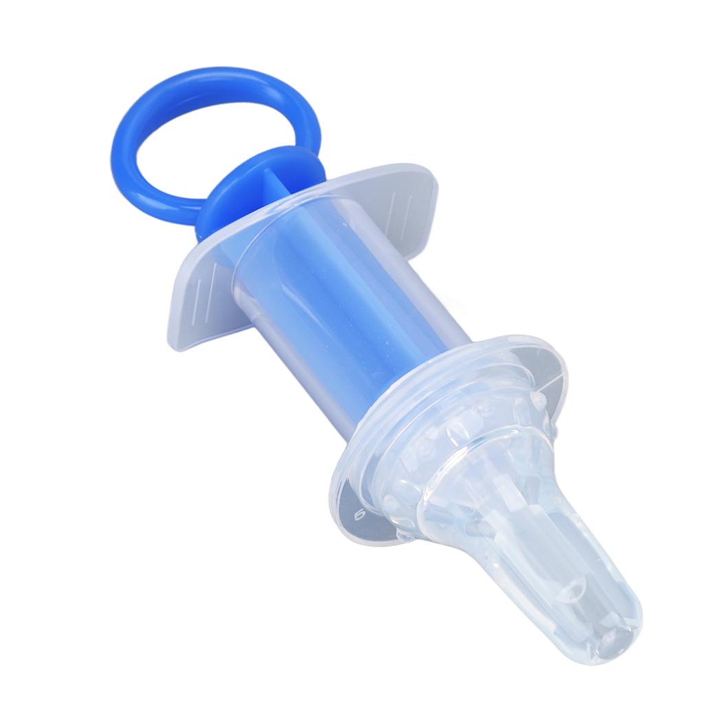 Baby Medicine Dispenser with Silicone Pacifier Chokeproof Syringe Type Pet Feeding Syringe Reusable Oral Liquid Feeder