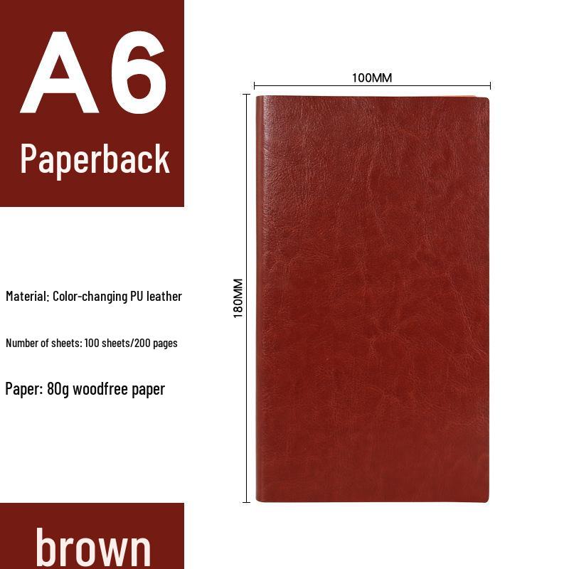 

A5 Custom Logo Soft PU Leather Sheepskin Notebook for Office Meetings