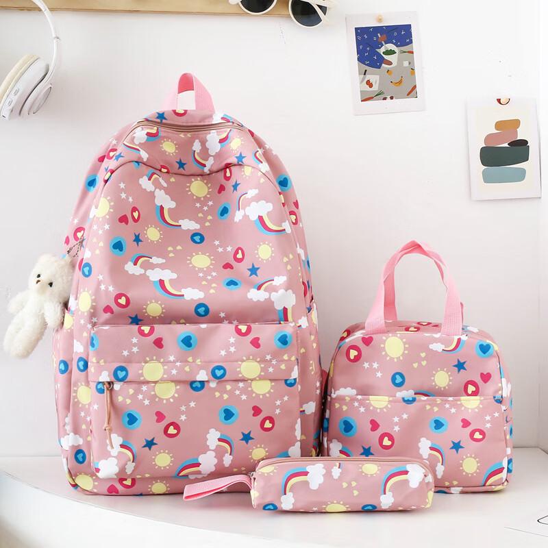 SAIERNA 3-Piece Korean Style Student Backpack Set One Size