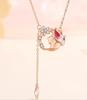 Cute Nine-Tailed Fox Fringed Pendant, Little Fox Necklace, High-Value Light Luxury Collarbone Chain, Versatile Temperament Neck Chain