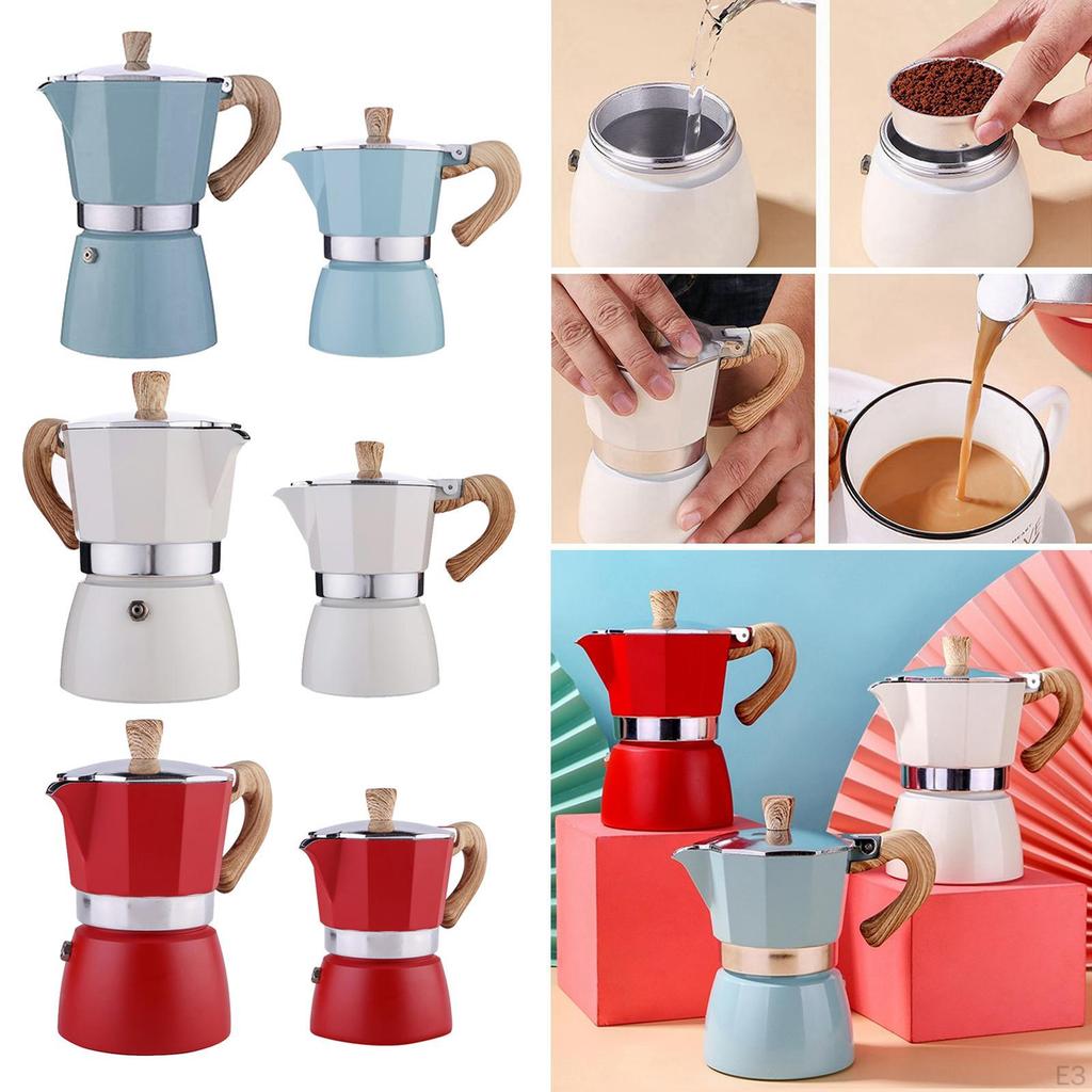 Coffee Maker Portable Aluminum Percolator Pot Espresso /6Cups Easily