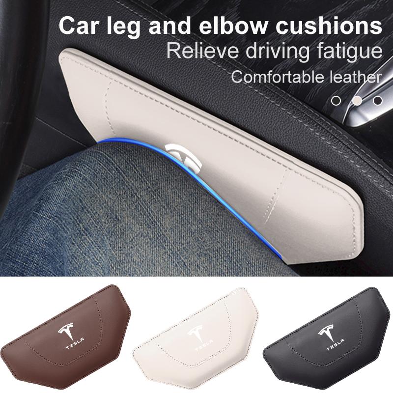 Car Valve Knee Leg Protective Pad Foot Armrest Cushion Accessories For Tesla Model 3 Y S X 2021 Roadster Cybertruck Juguete