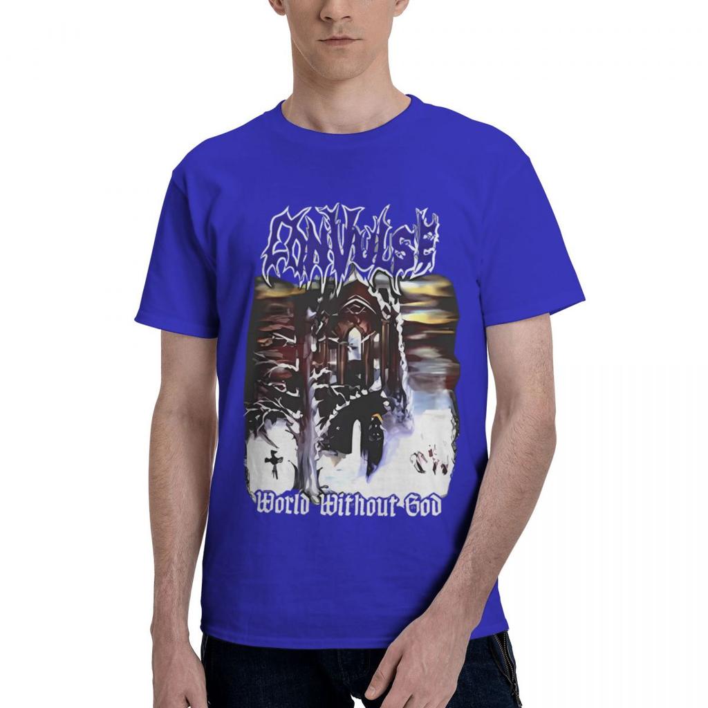 Convulse World Without God 100 Cotton Casual Breathable Confortable Man Funny Mens TShirts Mens Shirt