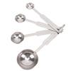 4PCS Stainless Steel Measuring Spoons Cups Set Small Tablespoon Teaspoon for Measuring Dry Liquid Ingredients Kitchen