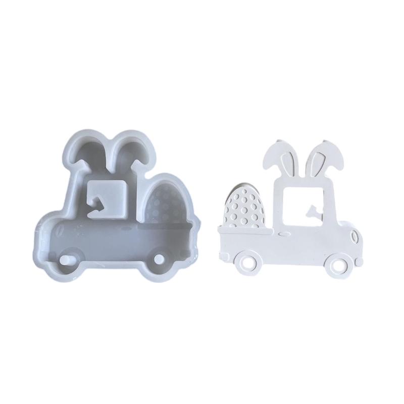 

Easters Decoration Silicone Mold Eggs Transport Truck Ornament Mould Practical Gypsum Mould Jewelry Making Supplies 1