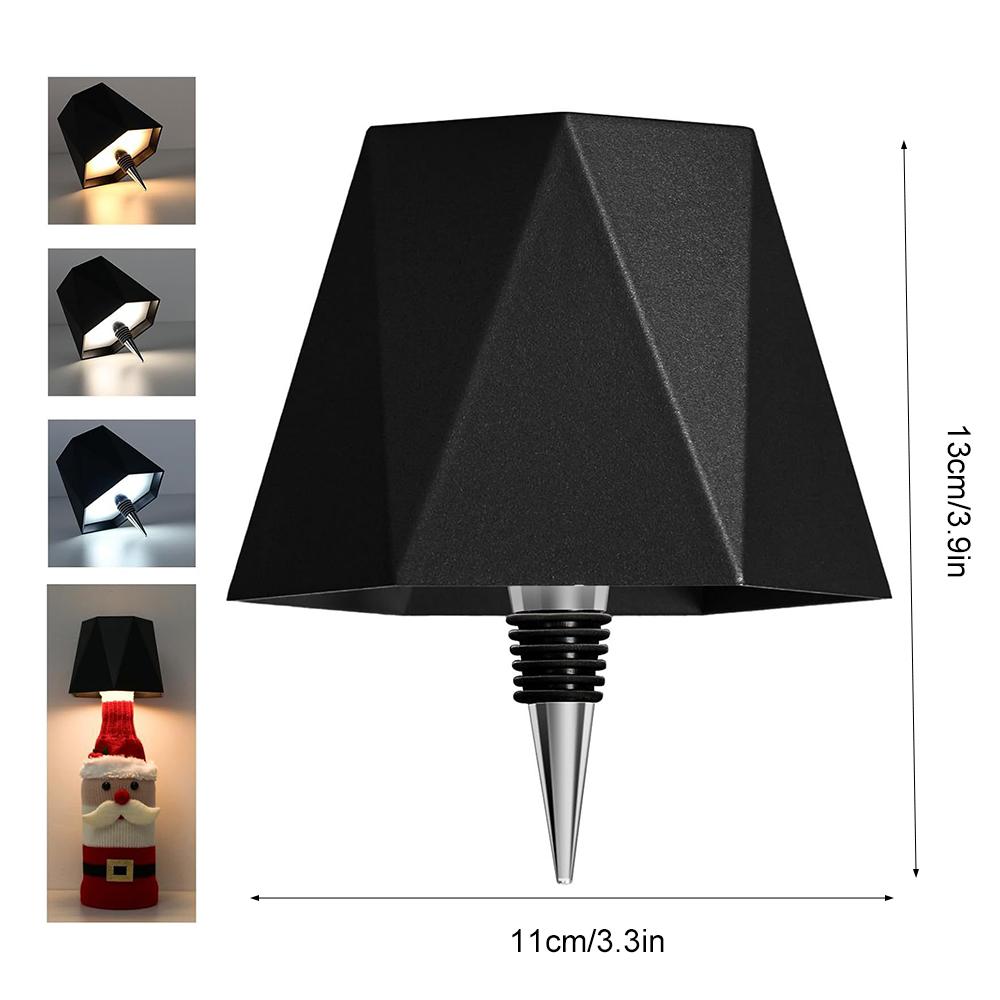 LED Wine Bottle Light Tri-colour Dimmable for Living Room Bedroom Desktop Restaurant Dining Table Indoor Decorative Lighting