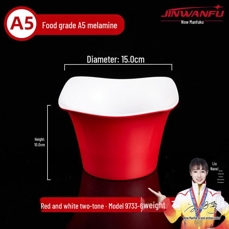 A5 Melamine Two-Tone Hot Pot Serving Dishes