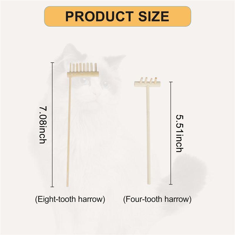 Good-Mini Japanese Zen Garden Rake Bamboo Tool Set, Wooden Sandbox Sand Play Therapy Kit For Spiritual Peace Meditation