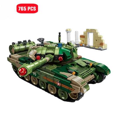 765 stücke Main Battled Tank Assemblage Bausteine Kits Militärfahrzeugmodelle Autobausatz Jungen Spielzeug Kinder Geschenke