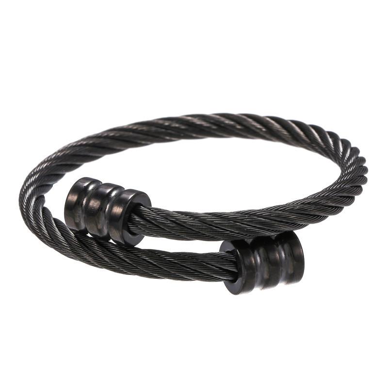 Geometric Stainless Steel Letter Bracelets For Men And Women Trendy Punk Accessories