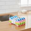 Factory Customized Two-color Striped Kitchen Small Square Towel Dishwashing and Household Cleaning Towel