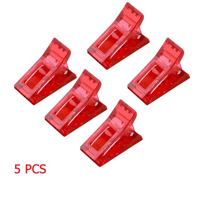 5/10pcs Crystal Nail Clip Acrylic Clamp Finger Extension UV Gel Fixed Professional Tools Plastic Nails Accessories for Manicure