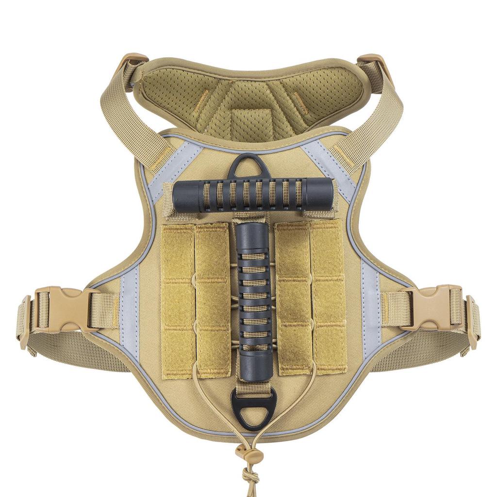 Cross-Border Tactical Dog Harness: Breathable Vest for Outdoor Military Training with Chest Harness & Traction Rope