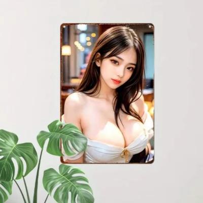 Retro Anime Tin Sign Metal Wall Decor for Home Bar Garage Man Cave