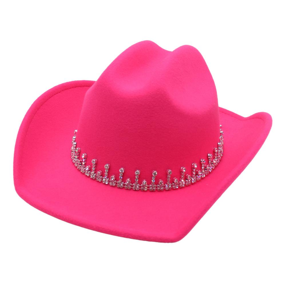 New Western Cowboy Hat One-Word Top Hat Big Eave Hat European And American Fashion Ethnic Style Jazz Hat