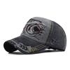 Unisex Vintage Baseballkappe Herren Damen Verstellbare Denim Distressed Trucker Cap Hai-Hut