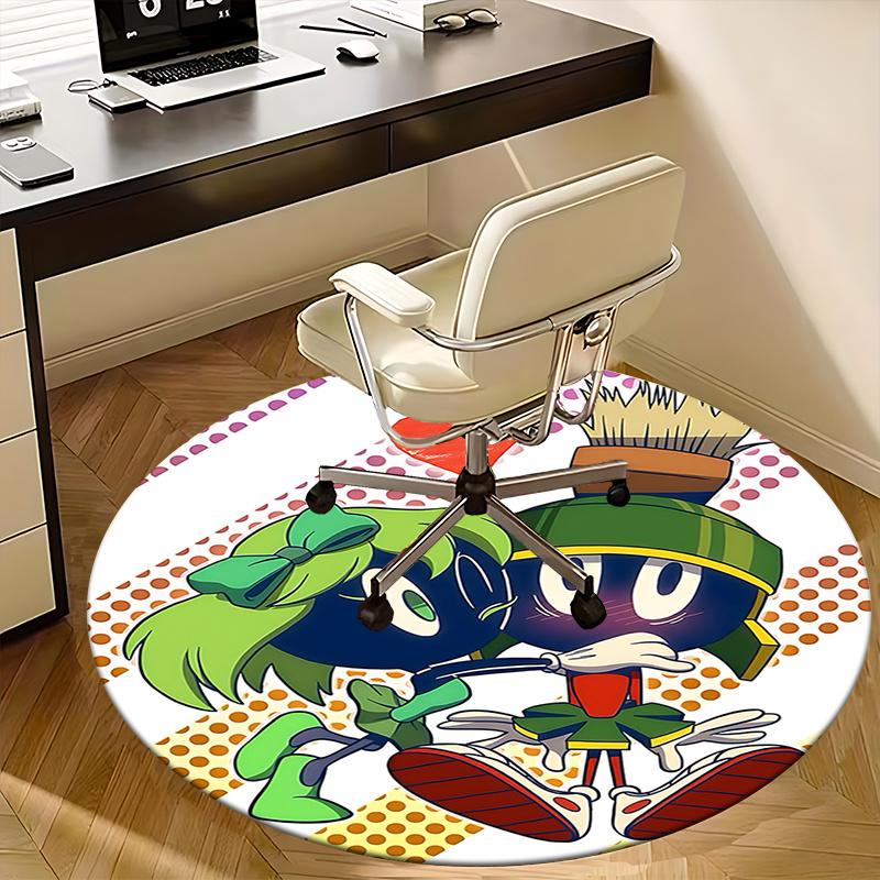 Marvin the Martian & Space Girl Chair Mat Round Carpet Home Decor, Sofa Rug, Office Mat, Gift for All Rooms0226b