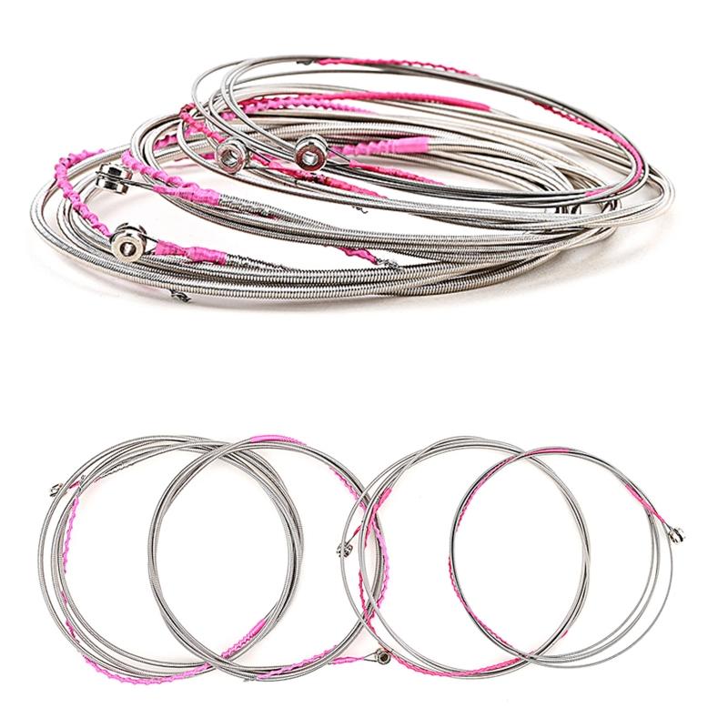 4-string Acoustic Guitar Strings Replacement Stainless Steel Bass String Durable