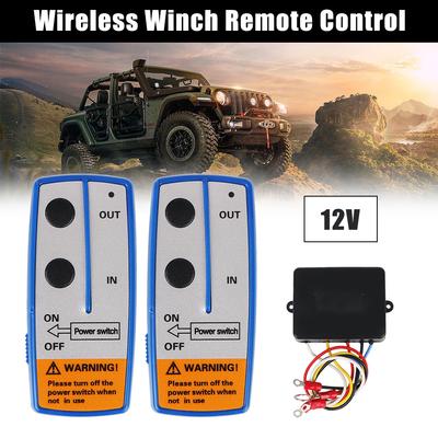Vehicle Accessories Winch Remote Control System Handset Switch Controller For Jeep Off-road ATV Universal Wireless For Recovery Tow Truck 12V