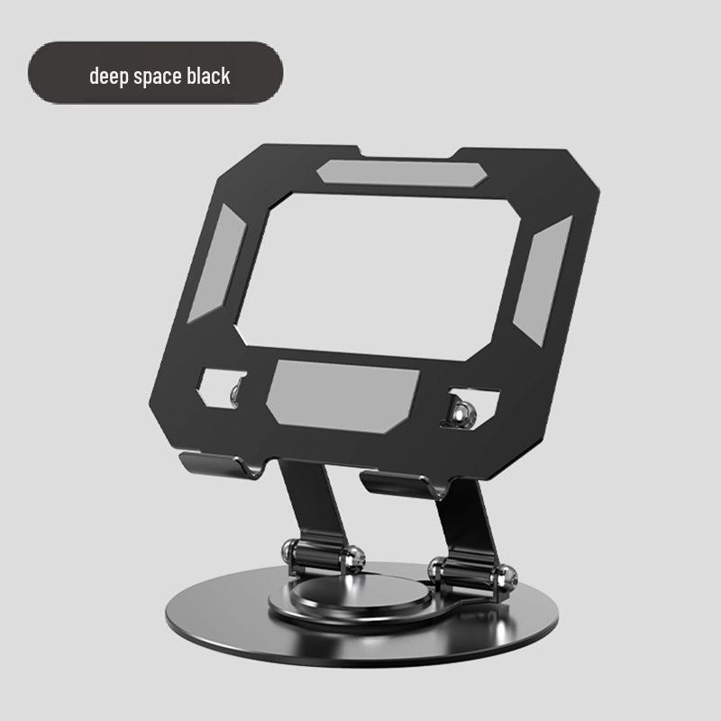 Suport metalic pliabil rotativ la 360° pentru laptopuri, tablete și telefoane