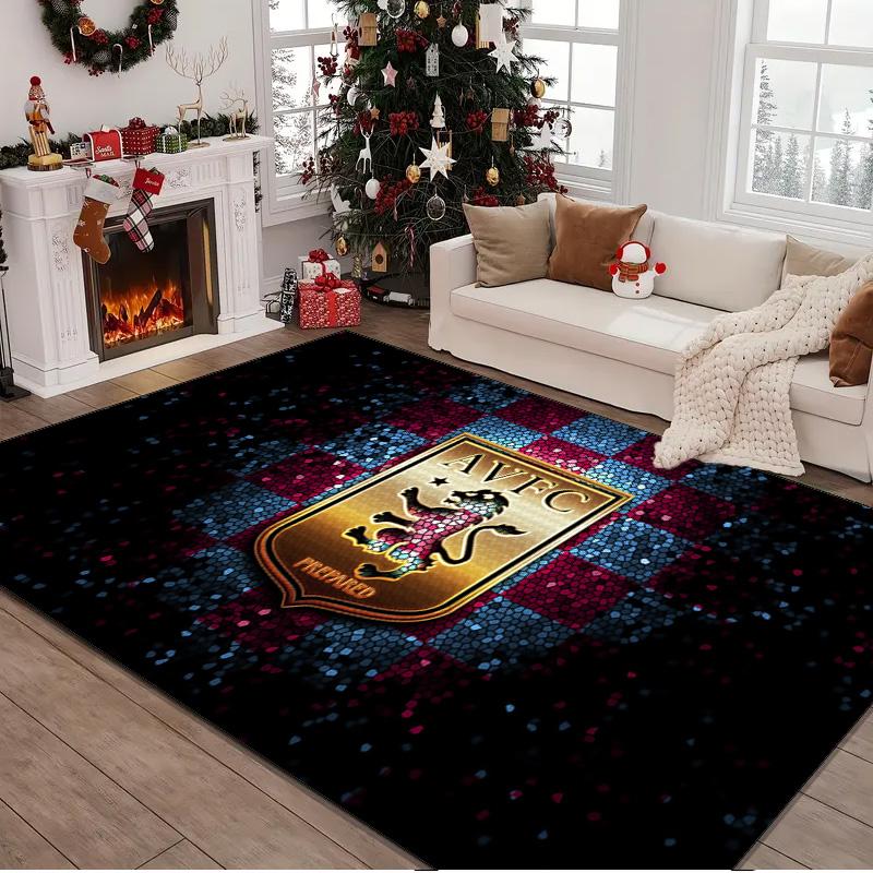 1PC Rug Football Villa Design Carpet, Chair Rug,Area Rug for Office Bedroom Living Rooms Bedroom, Doormat Decor Christmas Fan Gifts