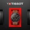 Tissot Men's Chrono XL Watch with Black Dial and Leather Strap, Model T1166173605203, Officially Imported