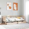Daybed with Drawers 90 x 190 cm Solid Pine Wood