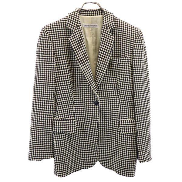 

Emporio Armani Сделано в Италии шерстяной приталенный жакет 38 Бежевый x черный блейзер Женский Б/у