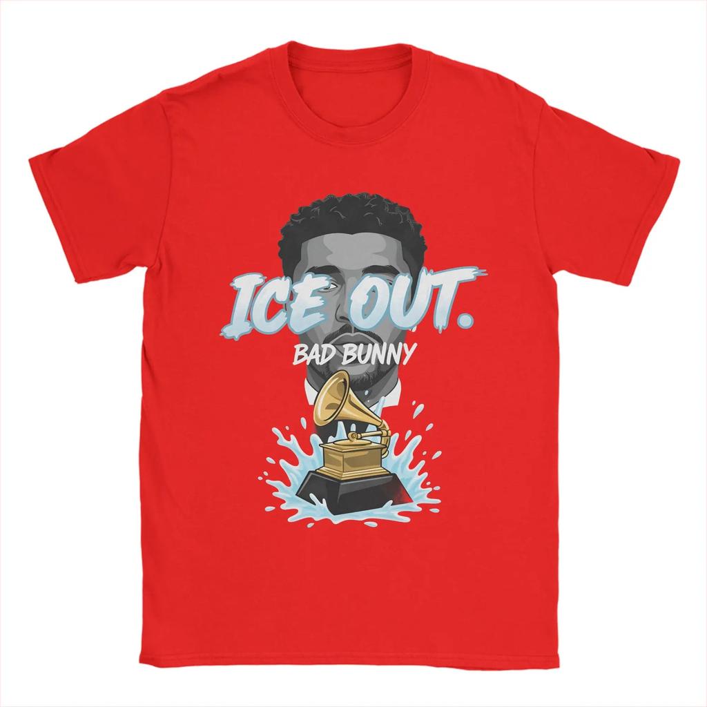 Ice Out Bad Bunny Printed TShirt Unisex Cotton Women And Men Comfortable Famous Fashion Cotton TShirt Apparel