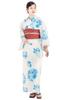 NISHIORI Yukata Set with One Size Fits Most Women's Obi, 3-Piece Set, (km-2)