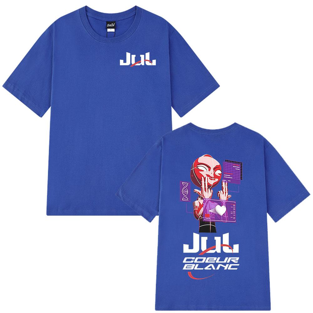 Rapper Jul Merch Tričko Unisex Dámské Oblečení Módní Hip Hop Tričko Letní Ležérní Bavlněné Krátký Rukáv Oversized Kulatý Výstřih Trička