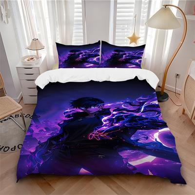 3-teiliges Anime-Charakter-Heim-Bettwäsche-Set - Universelles dreiteiliges Set für Schlafzimmer, Gästezimmer, Wohnzimmer, Hoteldekoration - Perfektes Geschenk für Fans, Tr