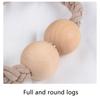 2Pack Wood Magnetic Curtain Tiebacks Simple Rope Curtain Holdbacks for Drapes Handmade
