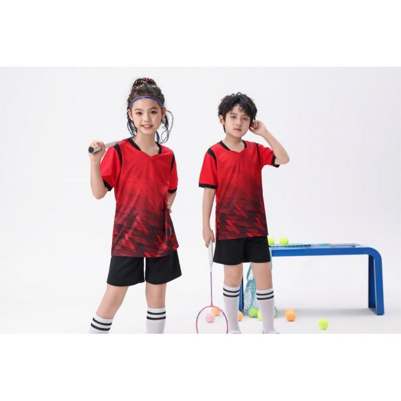 Kids Soccer Jersey Set Boys Girls Quick Dry Short Sleeve Training Uniform Students