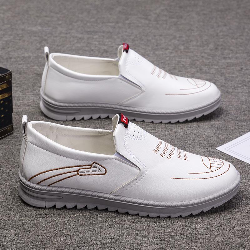 Vår 2025 Herr Casual Slip-On Läderskor - Gränsöverskridande Design