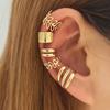 Ohrclip-Schmuckset für Damen, aushöhlen, schlicht, modisch, elegant, Paar passende personalisierte Ohrringe