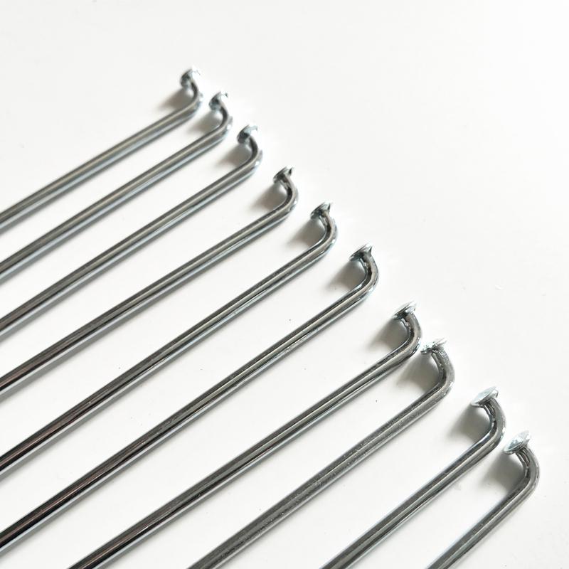 10 stk./parti 10g E-cykel eger motorcykel #45 stål eger ståltråd diameter 3,0 mm længde 55/60/65/70/75/80/85/90/95/100/105 mm