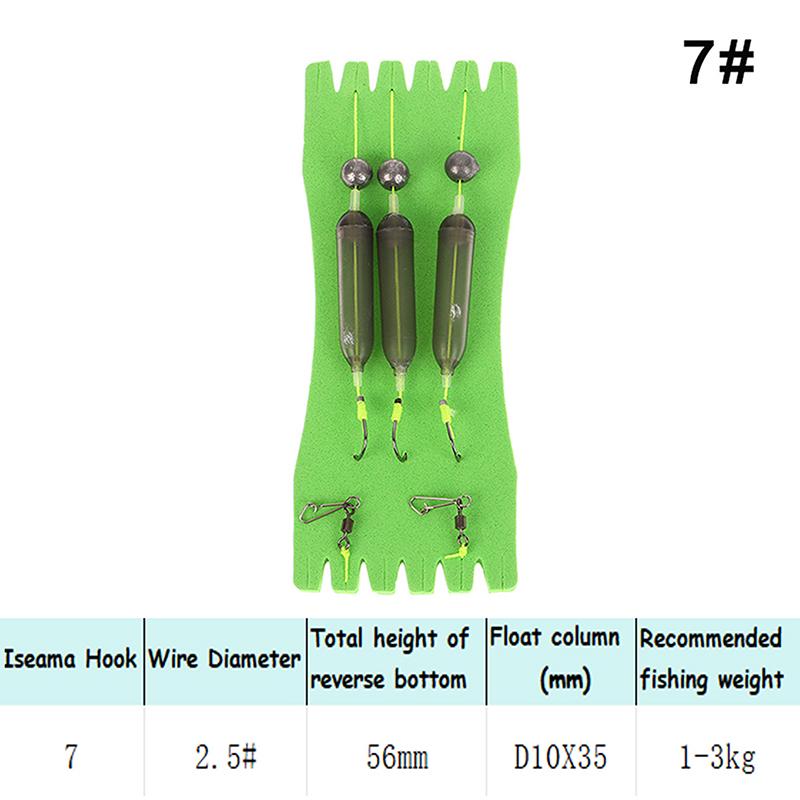 

1 шт. 3 крючка Рыболовные поводки Крючок Iseni Крючок с бородкой Карповый рыболовный крючок Подвесной Антидонный Карповый поводок Рыболовная приманка 7