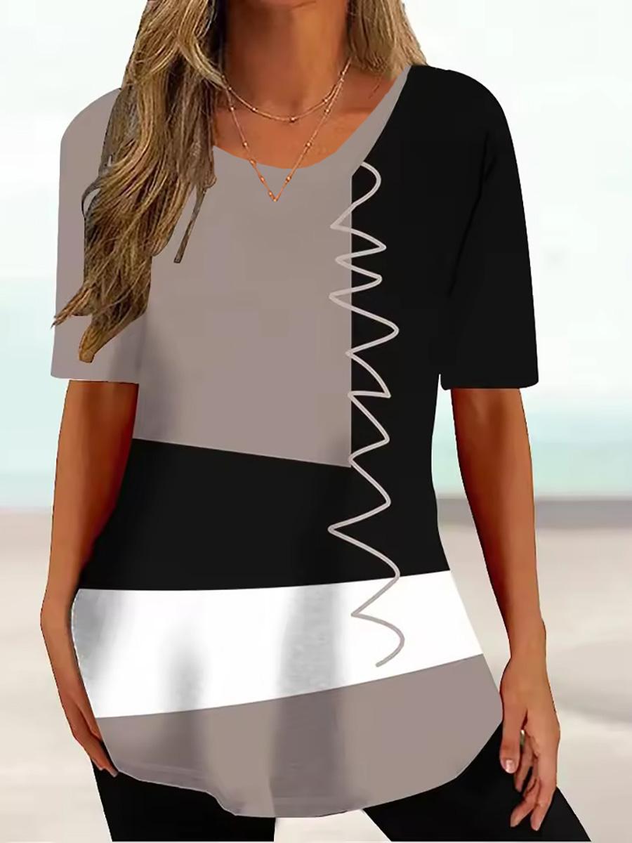 Women s fashionable short-sleeved t-shirt S