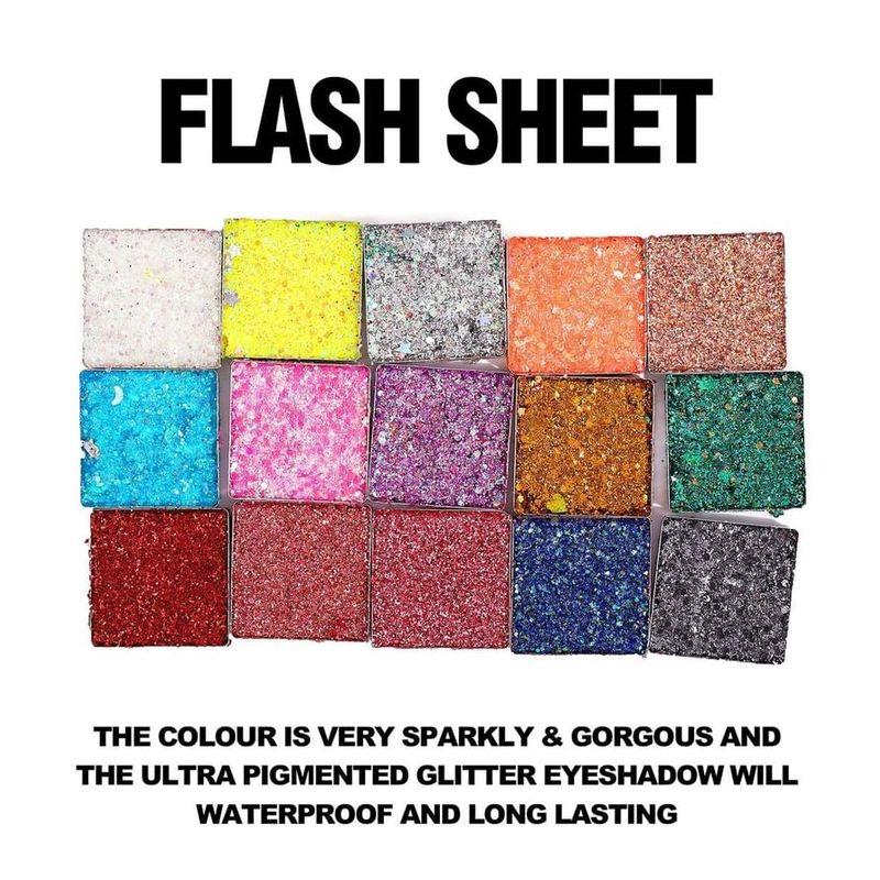 HANDAIYAN - Lidschattenpalette mit Glitzer-Pailletten