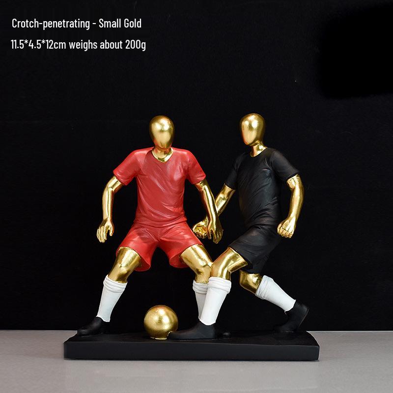 Elegant Mini Football Player Figurine for Home Decor