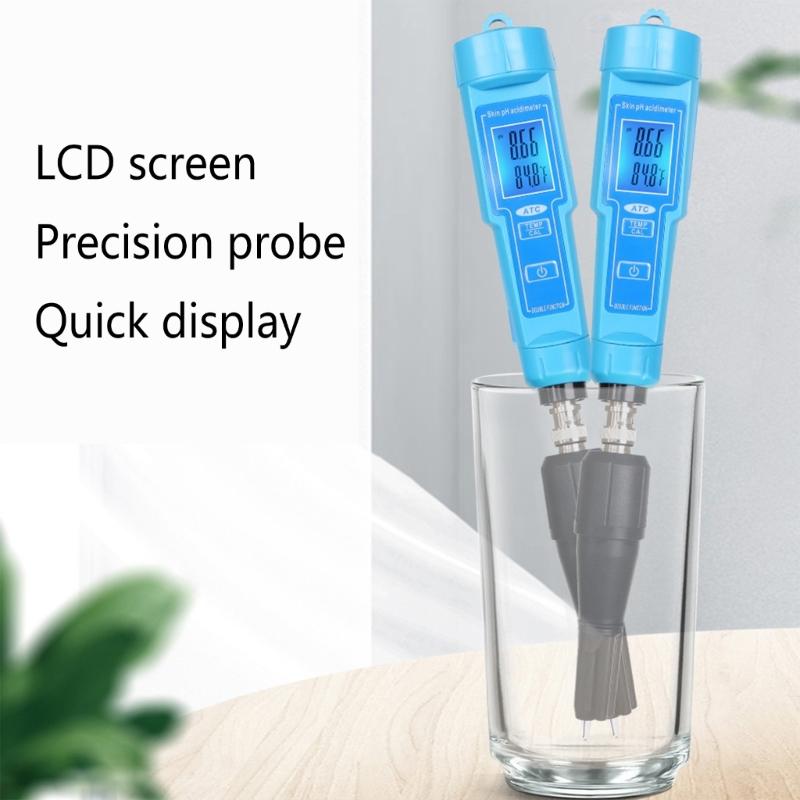 Tester Pen Multifunction Digital Water Temperature Tester with Temperature Compensation 0-14 Measurement Ranges